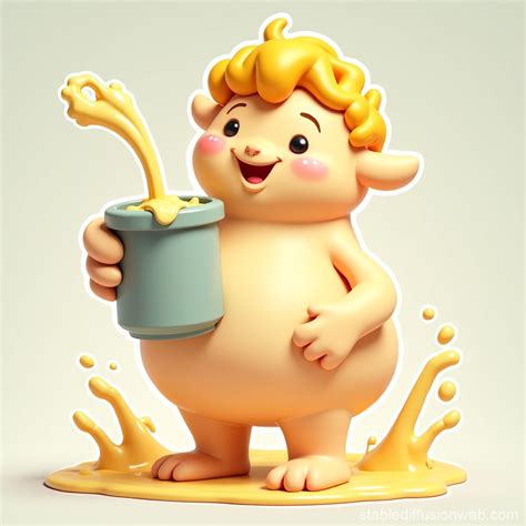 Giant Blonde Milk Stable Diffusion Online