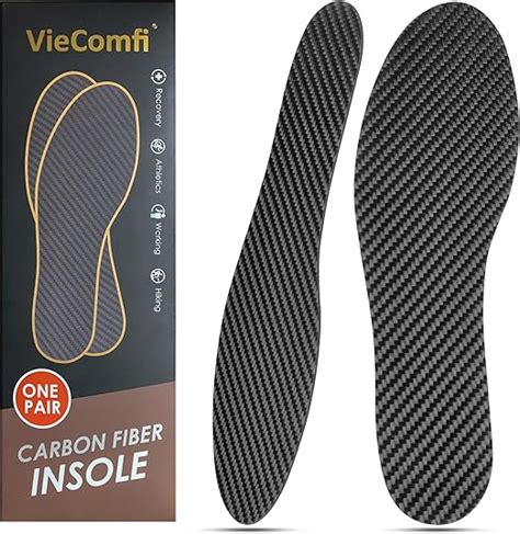 Carbon Fiber Insoles 1 Pair For Pain Relief Injury Recovery Rigid