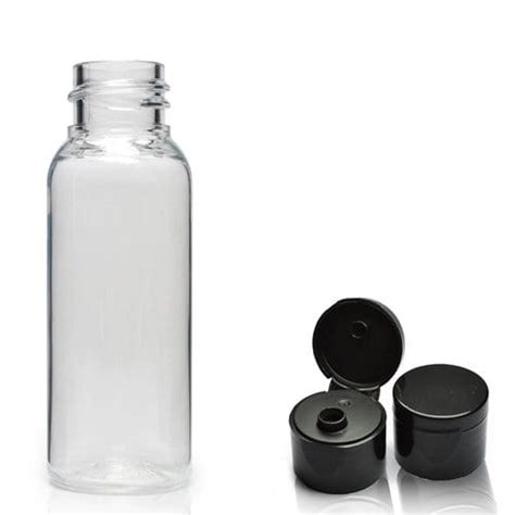 30ml Clear PET Bottle Flip Top Cap Ampulla Ltd 0161 367 1414