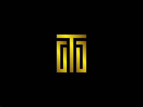 Premium Vector | Gt logo design