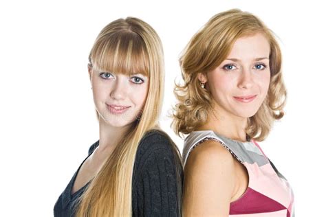Twee Blonde Meisjes Stock Afbeelding Image Of Meisjes