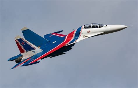 Wallpaper Aerobatic Team Multi Role Fighter Su 30cm Su 30sm