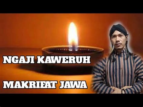 Ngaji Makrifat Jawa Bersama Kang Tro Youtube