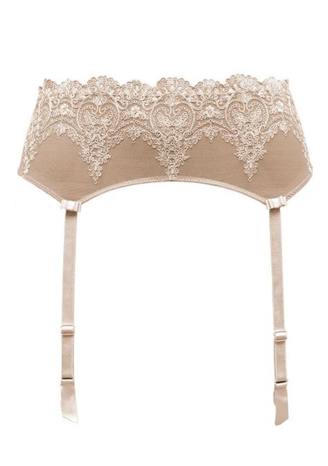 Elegant Nude Garter Belt