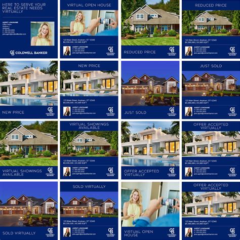 Virtual Open House Social Media Templates And More Coldwell Banker Blue