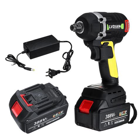 Buy 388vf Cordless Electric Wrench Screwdriver Driver Drive Brushless 630nm 3 In 1 With 2 Li Ion