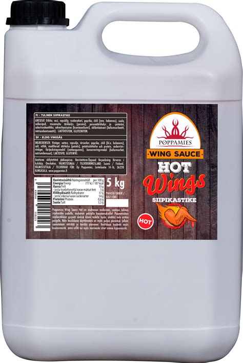 Poppamies Wing Sauce Hot Siipikastike Kg Verkkokauppa
