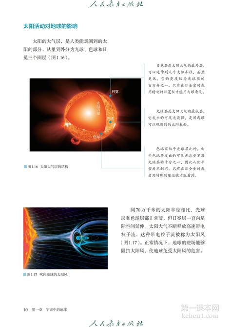 高中地理必修第一册人教版电子课本15第一课本网