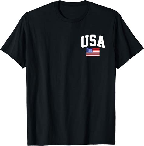 Hot Trending T Shirt With American Flag Stars Stripes Th Of July Patriotic Usa Pocket T Shirt