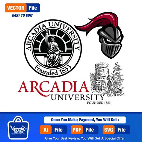 Arcadia University Arcadia University Logo Vector University Logo Us