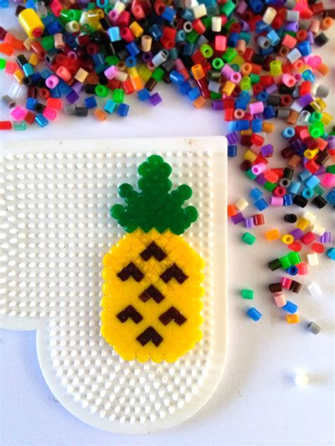 Diy Pins Perles à Repasser Hama Et Plastique Dingue Formes Ananas Et