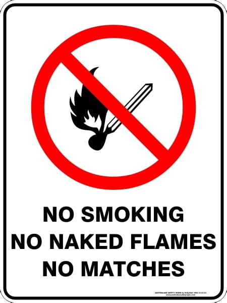 No Smoking No Naked Flames No Matches Buy Now Discount Safety Signs