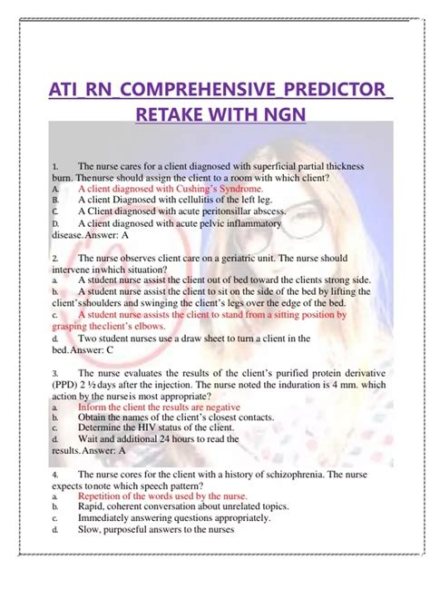 ATI RN COMPREHENSIVE PREDICTOR RETAKE WITH NGN 2023 NEWEST UPDATE