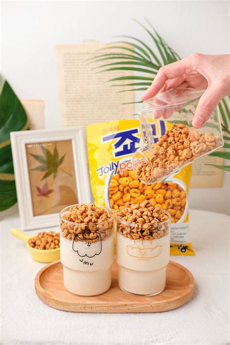 [Recipe] KOREAN SNACK JOLLY PONG LATTE/ PONG CRUSH | ANAKJAJAN.COM