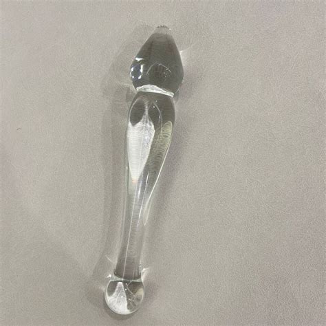 In Glass Anal Butt Plug Dildo Beads G Spot Massager Sex Toys Men