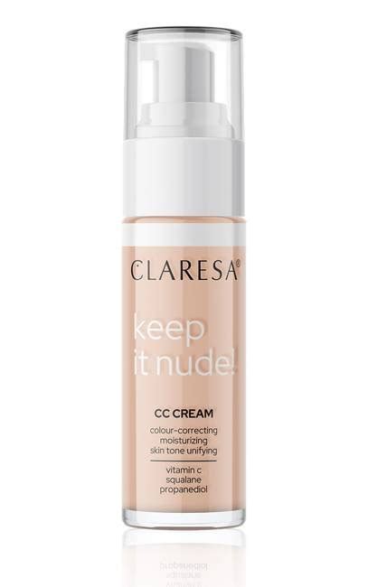 CLARESA Keep It Nude Nawilżający krem podkład wyrównujący koloryt cery 104 Nude 33g Drogeria