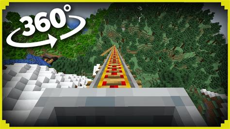 360 Passeio De MONTANHA RUSSA No MINECRAFT YouTube