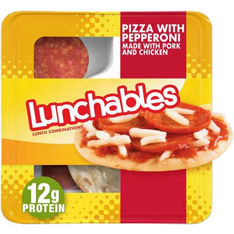 Lunchables Pizza with Pepperoni Meal Kit, 4.3 oz Tray - Walmart.com