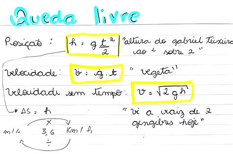 Mapa Mental Queda Livre - MAPA MENTAL SOBRE QUEDA LIVRE - Maps4Study