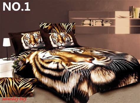 Tiger Print Bedding Comforter Set Hanaposy