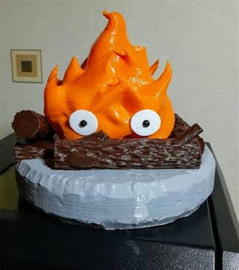 Calcifer Cake Howl S Moving Castle Cake Castle Cake Cute Cakes Cake