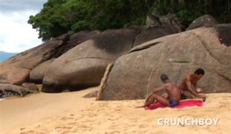 Two Handsome Latinos Fuck On A Public Beach Gay Porn Video On Crunchboy
