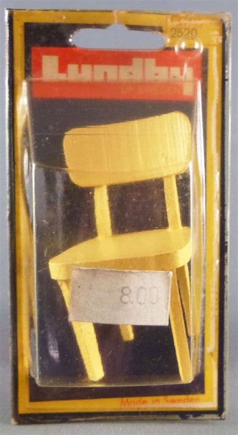 Lundby of Sweden # 2520 - 1 x Wooden Kitchen Chair Dolls House ...