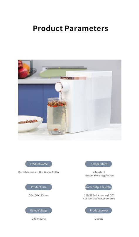 One Home Instant Hot Water Pot Kettle Heater Dispenser With Tank Safe Water Dispenser Instant