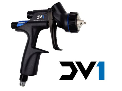 DeVilbiss Black Limited Edition DV1 Basecoat Spray Gun – Non Digital ...