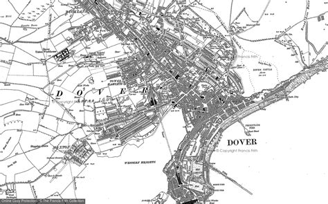 historic ordnance survey map dover francis frith