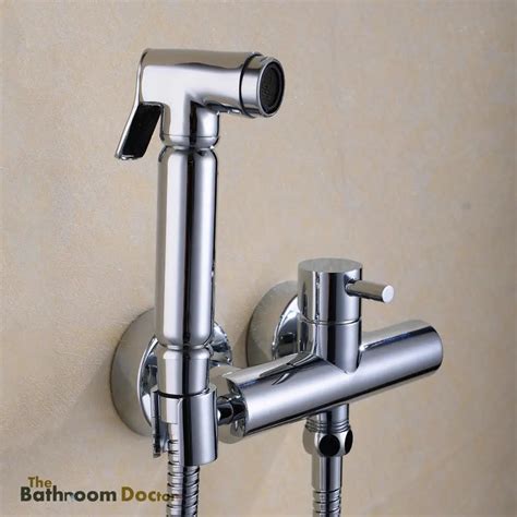 Aliexpress Buy Hot And Cold Mixer Valve Handheld Bidet Sprayer Spray Douche Kit Shattaf