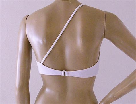 Asymmetrical One Shoulder Bikini Top And Tie Bottom Two Piece Etsy
