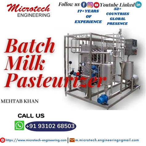 Batch Milk Pasteurizer Capacity Litre Hour Capacity Upto L