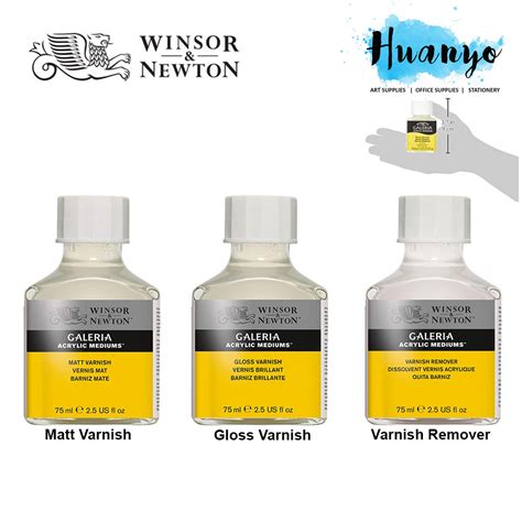 Winsor Newton Galeria Acrylic Mediums Matt Varnish Varnish Remover