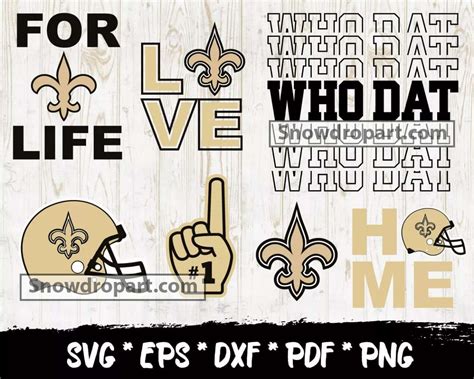 New Orleans Saints Svg Bundle New Orleans Saints Svg Snowdrop Art