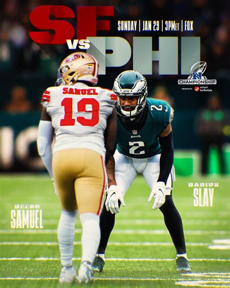 Nfl On Twitter Samuel Vs Slay In The Nfc Championship Game Sign Us