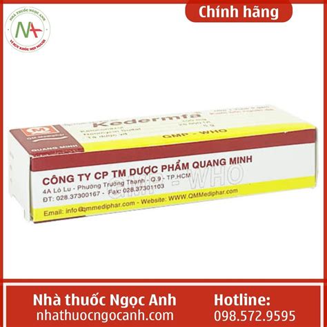 Thuốc Kedermfa là gì, tác dụng gì, giá bao nhiêu, mua ở đâu