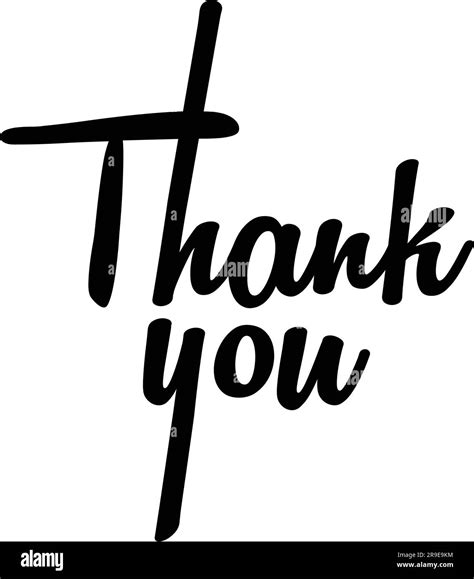 Thank You Lettering For Thank You Card Designs Stock Vector Image And Art