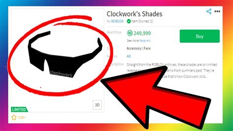 Roblox Clockwork Shades Englishlasopa