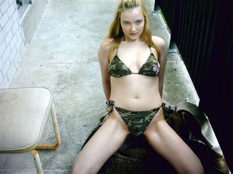 Naughty Nikki Camouflage Bikini Nikki Camo String Bikini Under Jeans Porn Pic