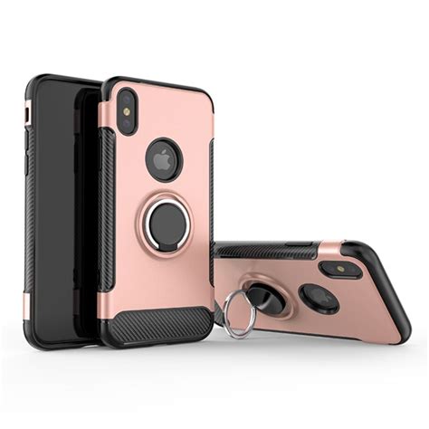 Coque Iphone X Trois En Un Une Double Protection Un Anneau De