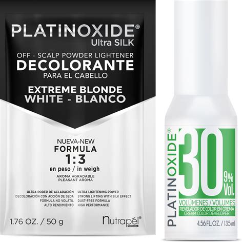 Decolorante Blanco Platinoxide Silk G Revelador Platinoxide Vol