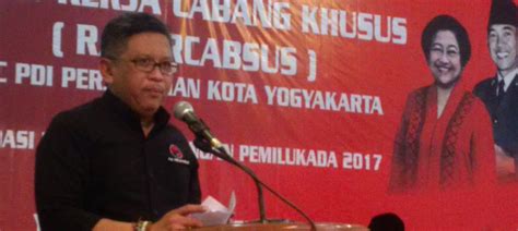 Sekjen Pdip Ajak Kader Menangkan Pilkada Kota Yogyakarta Dengan