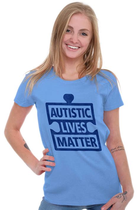 Autism Awareness Tees Shirts Tshirts For Womens Autistic Lives Matter