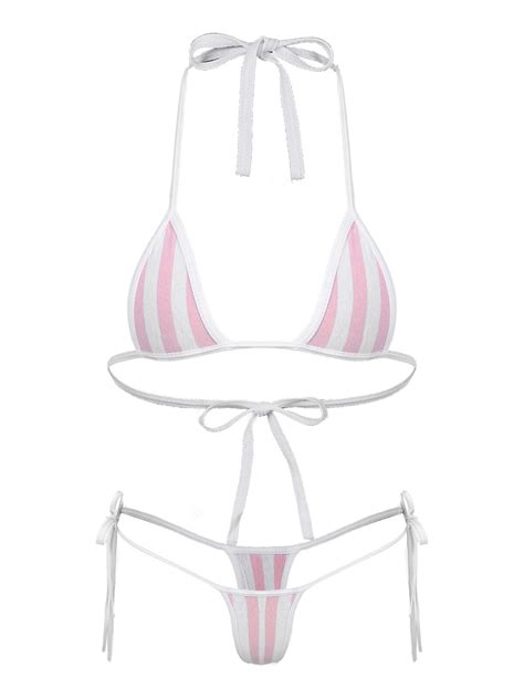 Sexy Women Sling Shot Micro Mini Thong Bikini Swimwear Bathing Suit Nightwear Ebay