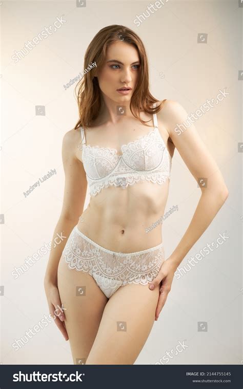 Sexy Slender Girl Lace Designer Lingerie Stock Photo Shutterstock