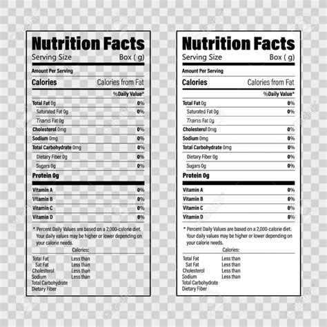 Ingredients List Template - Printable Word Searches