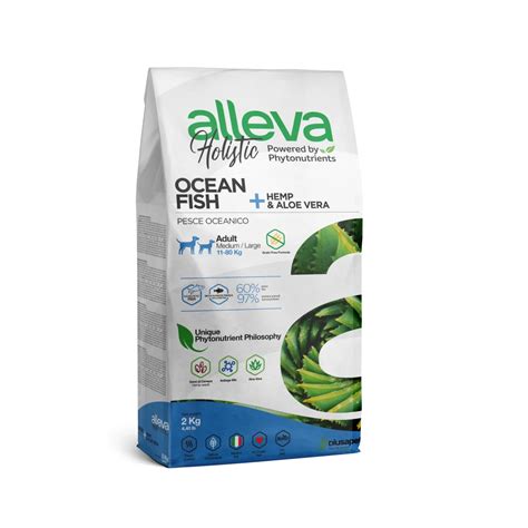 Храна за кучета alleva holistic adult medium/maxi с океанска риба ...
