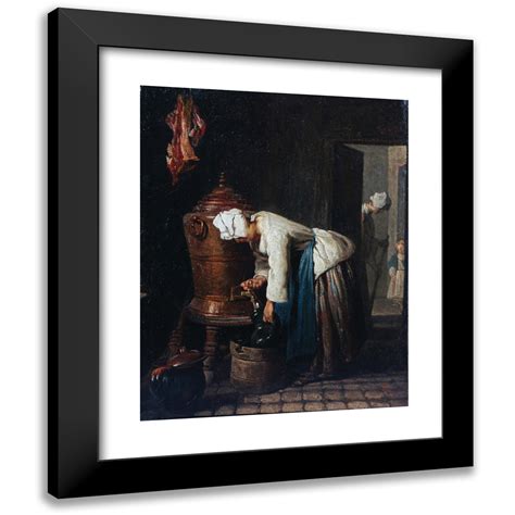 Jean Baptiste Sim On Chardin X Black Modern Framed Museum Art Print