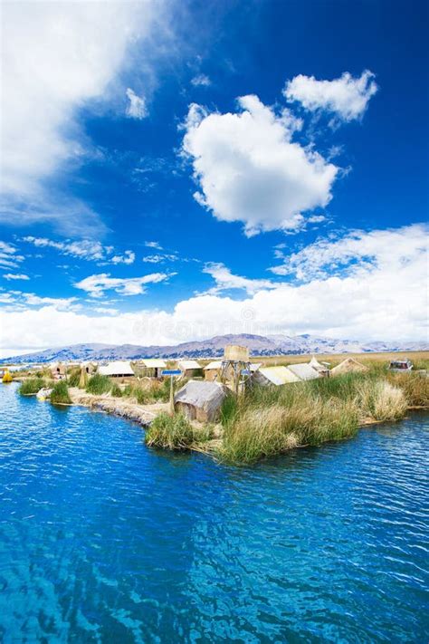 Totora Boat On The Titicaca Lake Near Puno Stock Photo Image Of